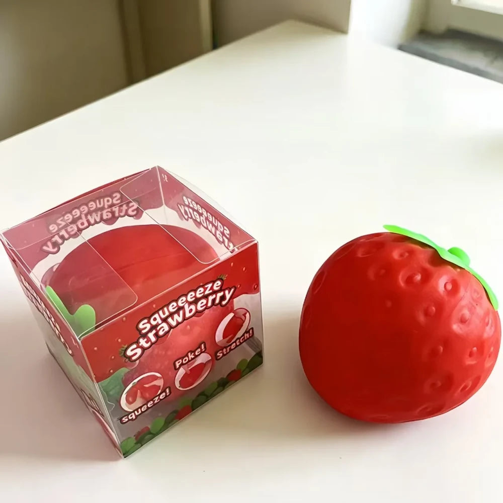 Jumbo Strawberry Slow Rising Stress Toy