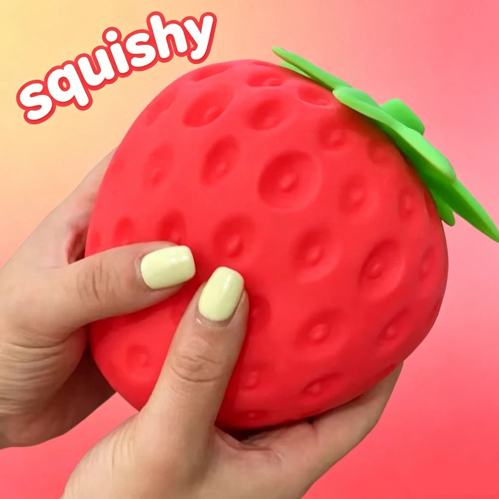Jumbo Strawberry Slow Rising Stress Toy