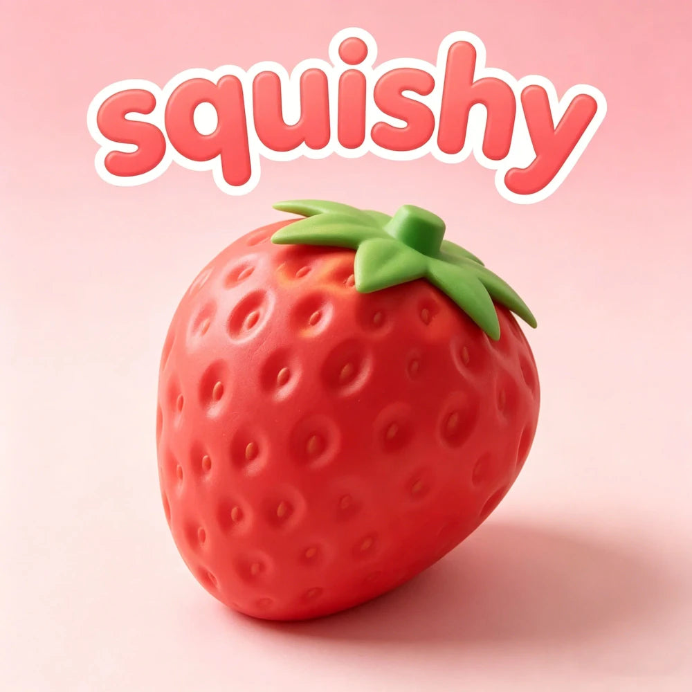 Jumbo Strawberry Slow Rising Stress Toy
