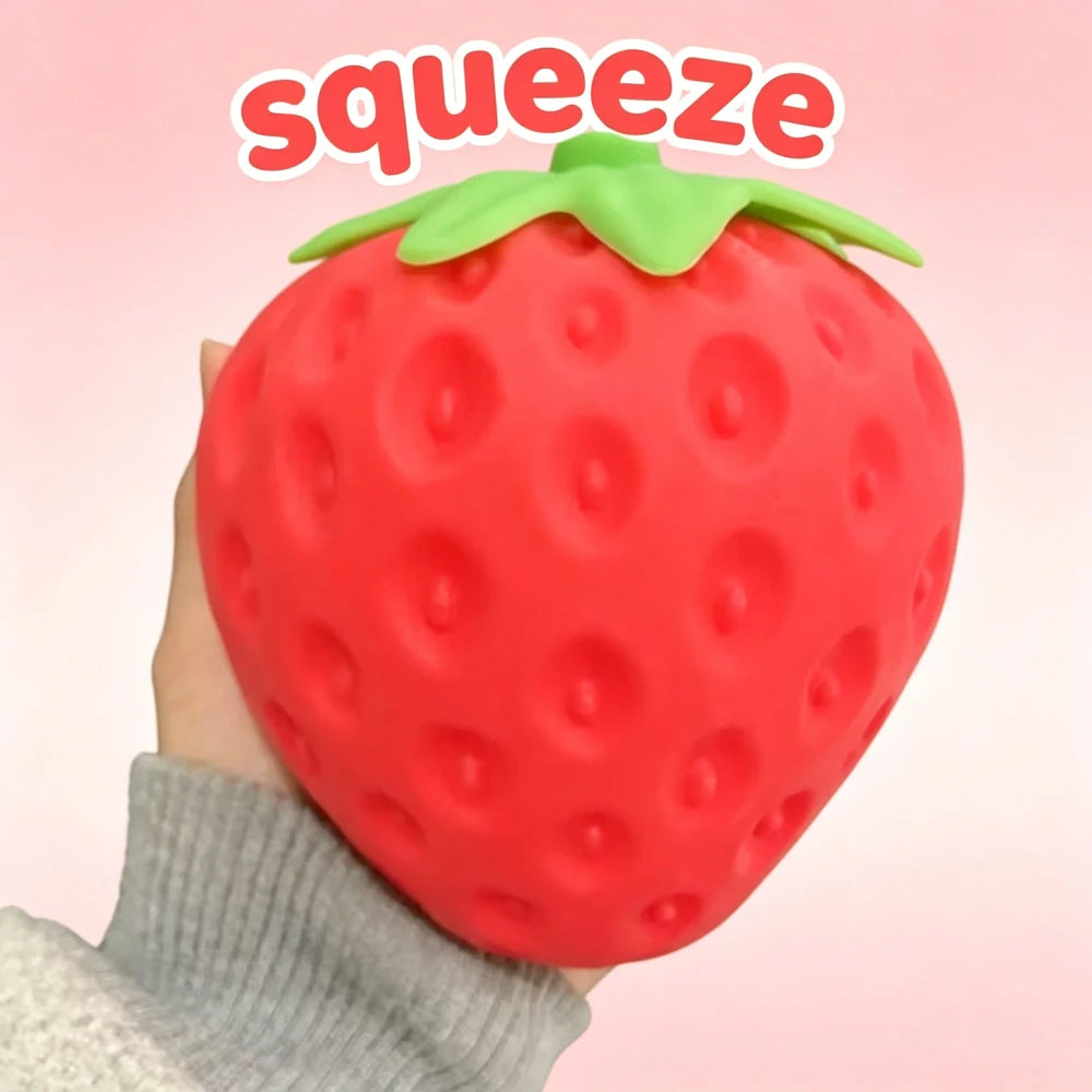 Jumbo Strawberry Slow Rising Stress Toy
