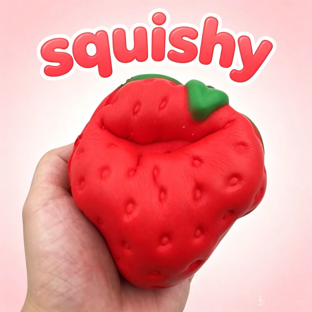 Jumbo Strawberry Slow Rising Stress Toy