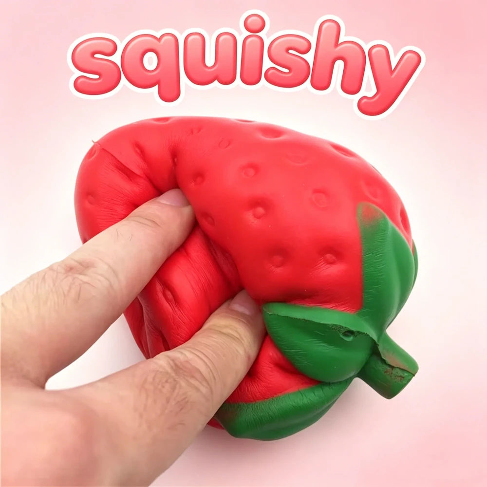 Jumbo Strawberry Slow Rising Stress Toy