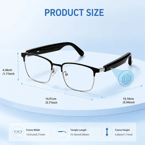 Bluetooth Audio Photochromic Glasses