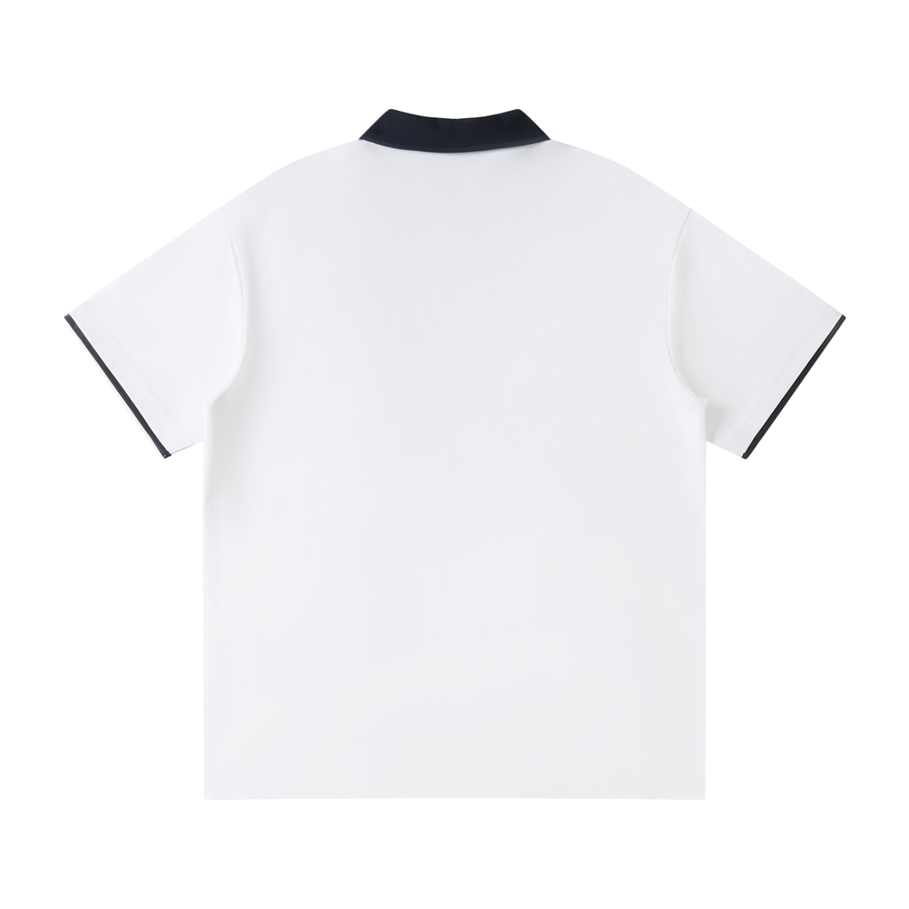 Urban Yellow Contrast Collar Raglan Polo Shirt
